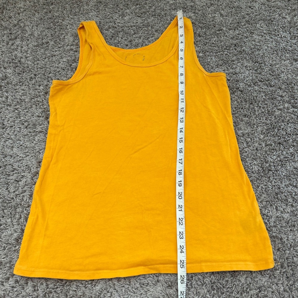 Womens XL Yellow Tank Top Sleeveless Casual Basic Shirt rue 21 - Picture 6 of 7